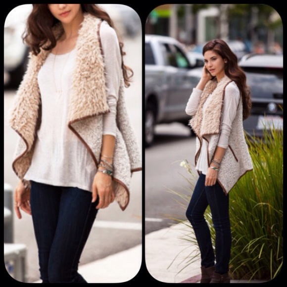 ❣️SMALL❣️ Sherpa Faux Fur Soft Fall Winter Vest - Picture 2 of 4