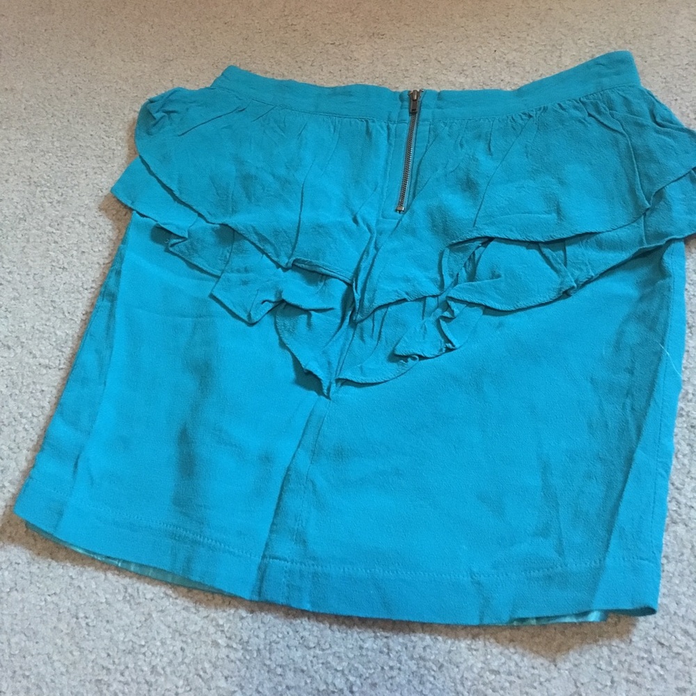 Forever21 Blue Ruffle Skirt