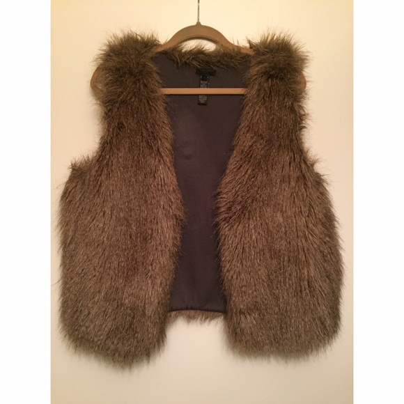 J CREW FUR VEST
