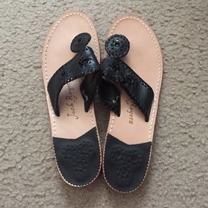 Jack Rogers Palm Beach Navajo Classic Black Size 9