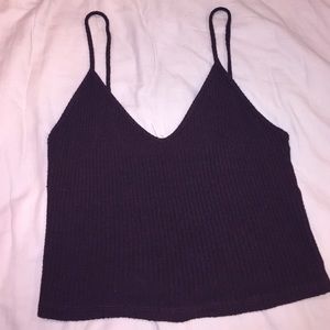 brandy melville joanne robbed maroon tank