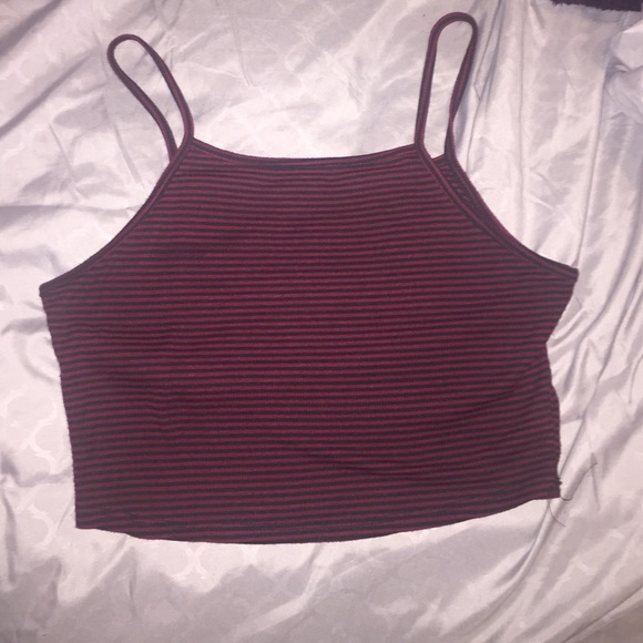striped crop top