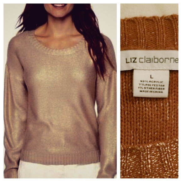 Liz Claiborne copper sweater