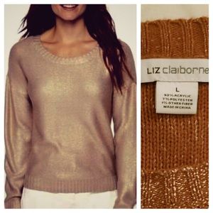 Liz Claiborne copper sweater