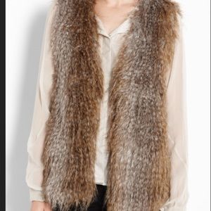 Halston Heritage Faux Fur Vest