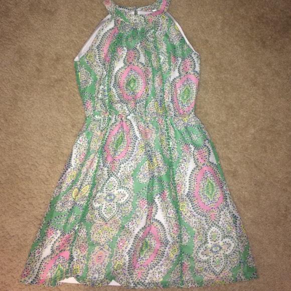 Super cute floral fit and flare dress!