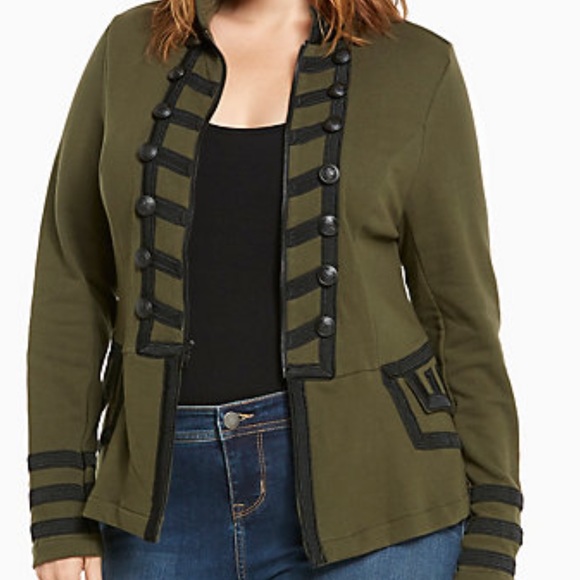 ✨Torrid✨ Military Knit Zip Front Jacket