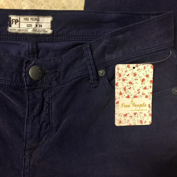 Free People Dark Blue Cords - Picture 3 of 4