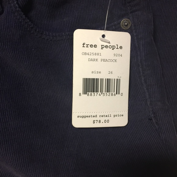Free People Dark Blue Cords - Picture 4 of 4