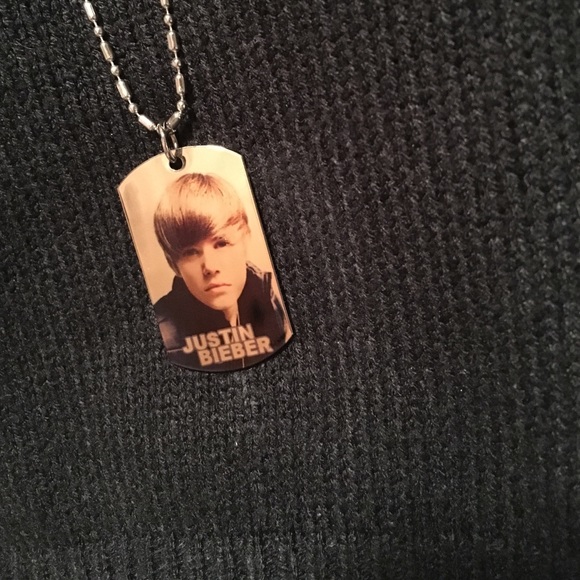 justin bieber dog tag