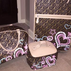 justice 3 piece luggage set