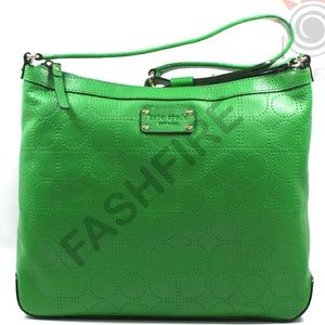 Green Kate Spade Leather Shoulder Bag