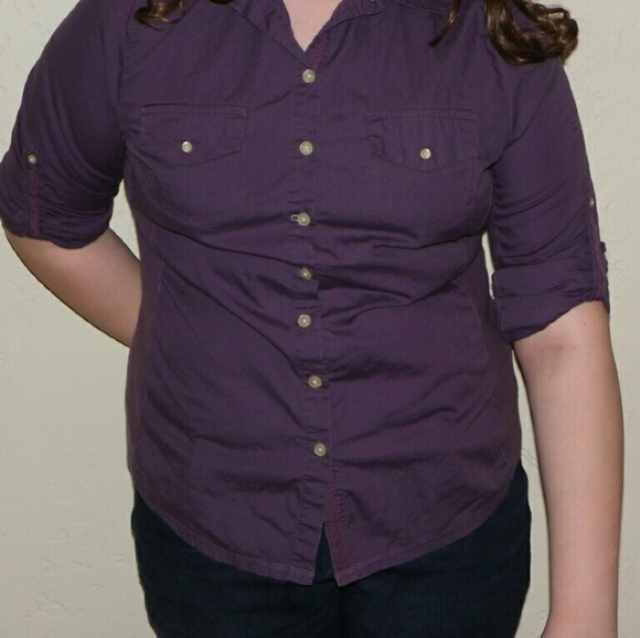 Converse Purple Button Down