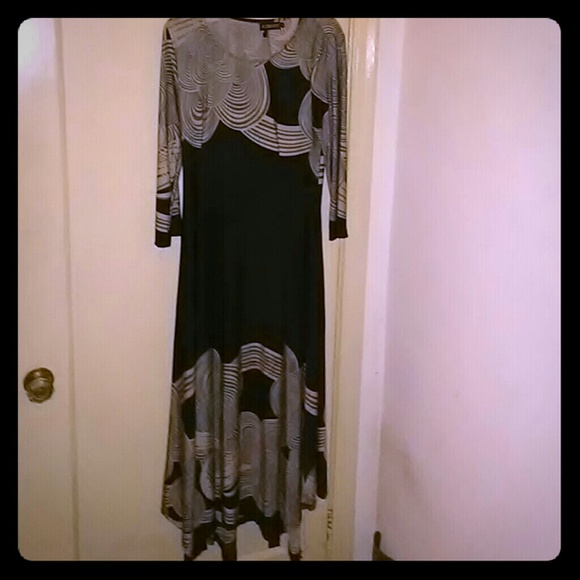 Clouds print dress