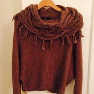 BCBG MaxAzria Scarf Neck Sweater