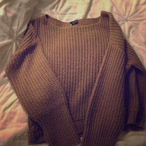 UrbanOutfitters Sparkle&Fade knitted camel sweater
