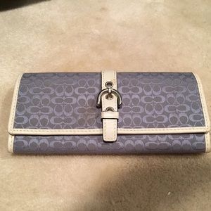Authentic Coach wallet/glasses case