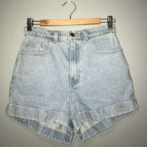 High Waisted Jean Cuff Short
