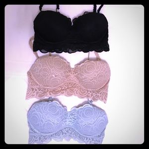 Bandeau Style Lace Bralette
