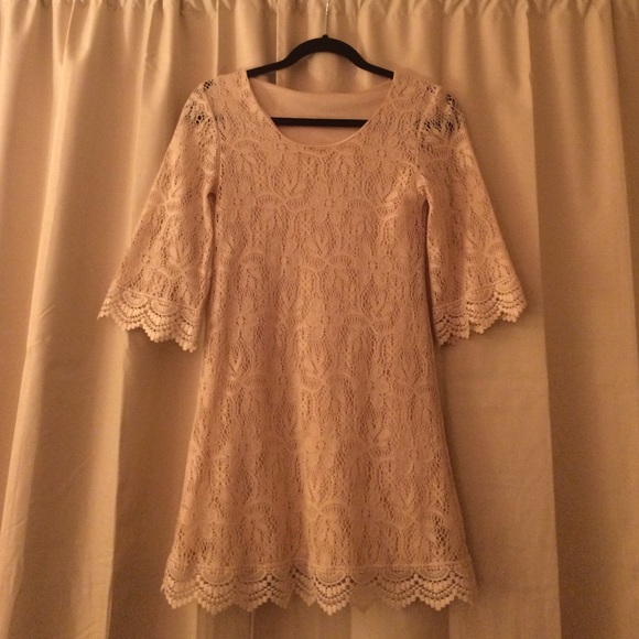 Cream Lace Dress