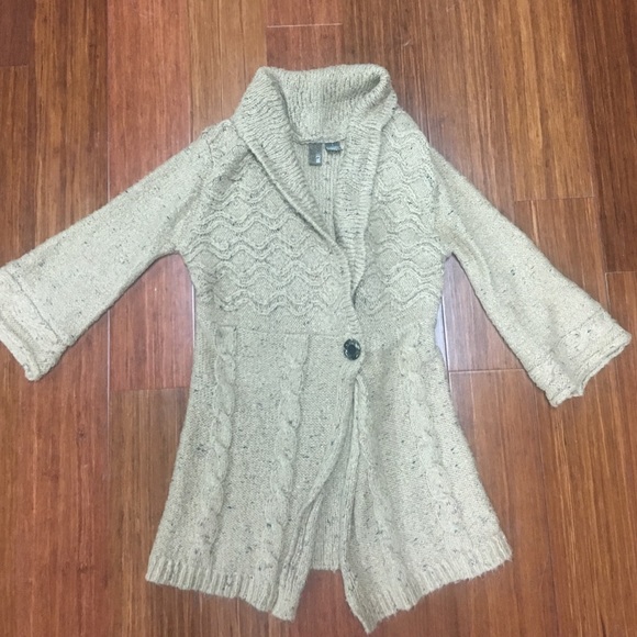 Buckle Oatmeal Sweater