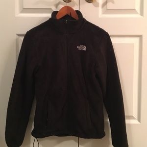 Black fuzzy North face adult XSmall