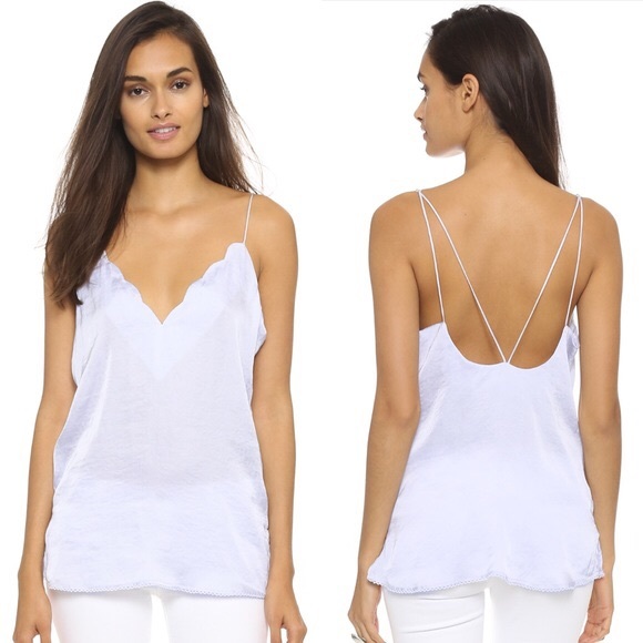 FP Intimately Scallop Edge Satin Tank (Moonstone)