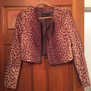 BCBG MaxAzria 'Suvi" Cheetah-Print Jacket