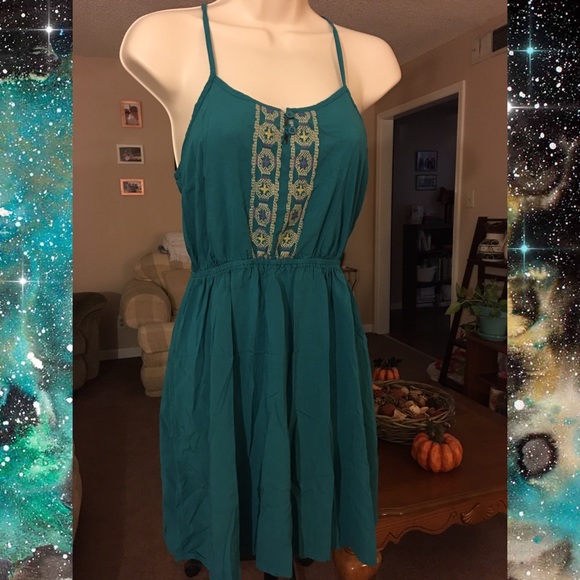 Turquoise racerback Dress