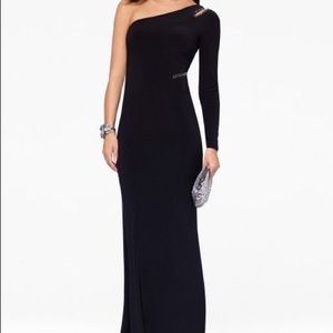 Cache Black Gown with Rhinestone detail
