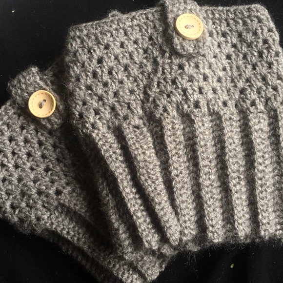 Crochet boot cuffs