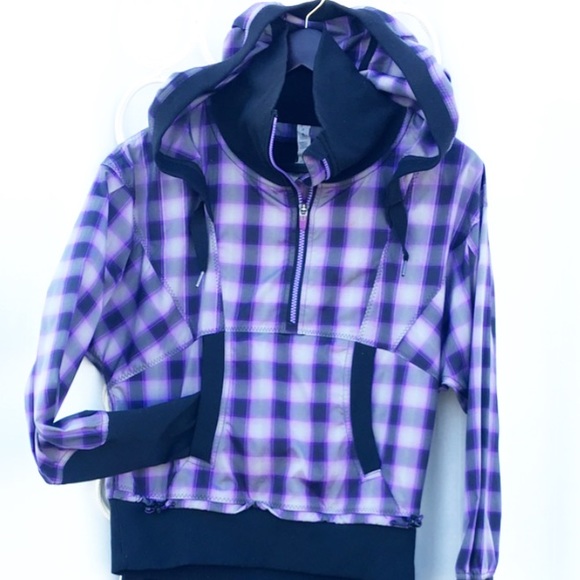 Lulu Run Reflection Purple Plaid Jacket - Picture 4 of 4