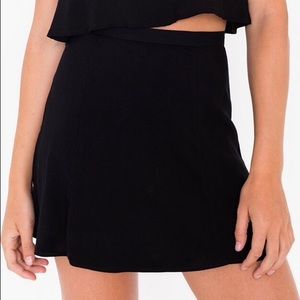 American Apparel black Lulu mini skirt