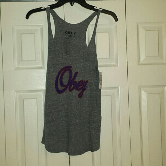 Obey  graphic tank top