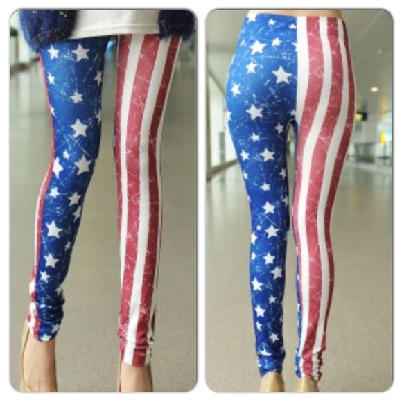 Pants - America Flag Leggings