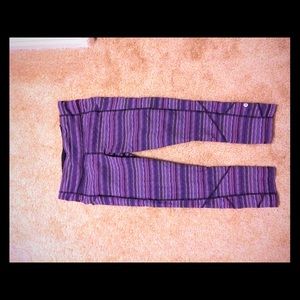 Lululemon Purple Crops size 8