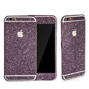 iPhone 6/6s purple glitter skin/sticker