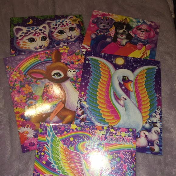 Lisa frank folders w/ calendar