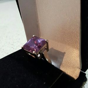 Argento Vivo Silver Amethyst Cocktail Ring