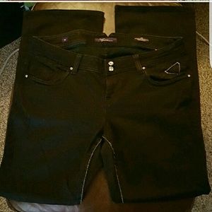 Vigoss Collection Black Jeans. Size 18/34
