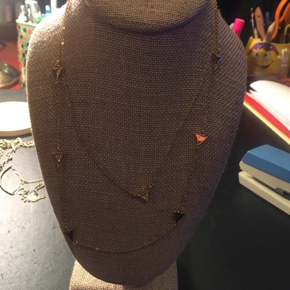 Crystal station necklace