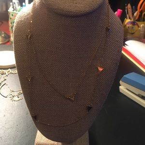 Crystal station necklace