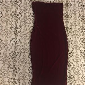 Velvet bodycon party dress