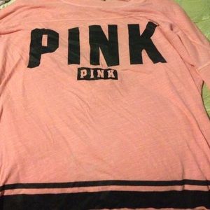 A pink shirt