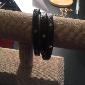 Black wrap bracelet