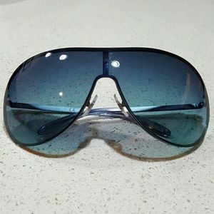 Ralph Lauren Blue Gradient Shield Sunglasses