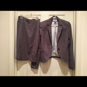 Gray Blazer (size 6) and pencil skirt (size 4)