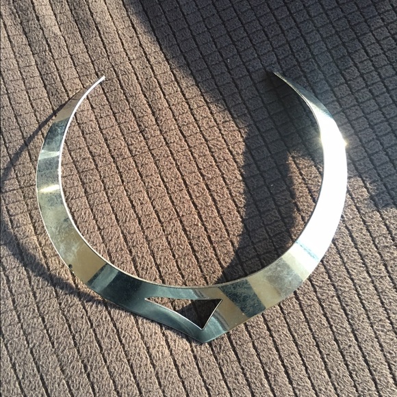 Silver plated necklace cuff NEW