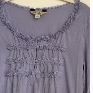 Anthropologie top with ruching