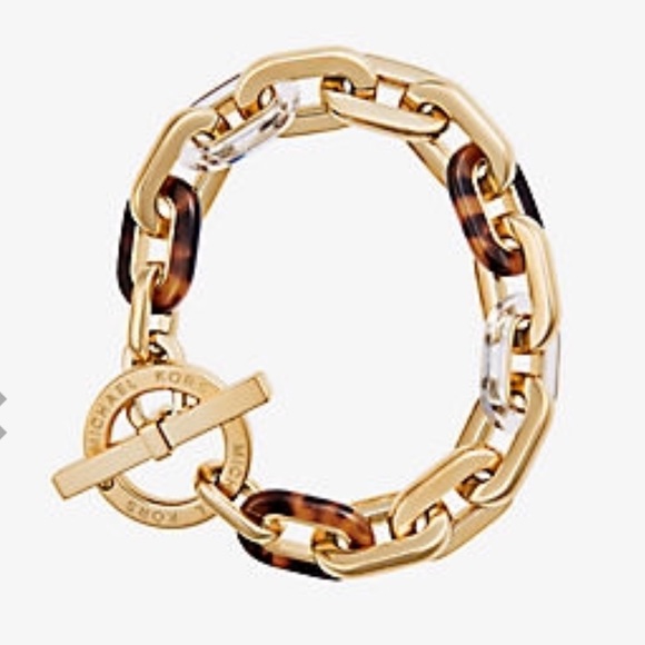 Brand NWOT Gold-Tone Toggle Bracelet